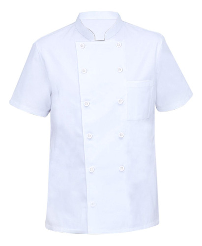 Ropa De Chef, Diseño De Malla De Algodón M Blanco M Blanco