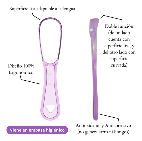 Limpia Lengua Infancias Higiene Bucal Niño Niña Rosa Claro