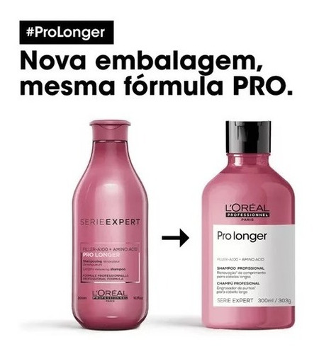 Kit Pro Longer Shampoo, Máscara E Leave-in Loréal