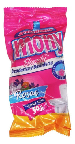 Pastilla Wc Desodorante Y Desinfectante Baño Mony 50gr 15pz