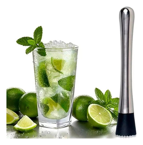 Socador Macerador Inox Drinks Caipirinha Bartender