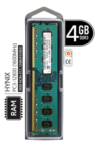 4gb Ddr3 1600mhz Single Rank 1.5v 240-pin Desktop Memory