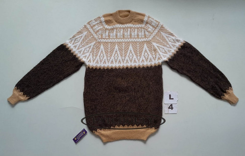 Imagen 4 de 9 de Sweater Pullover Lana Alpaca Llama Talle L Unisex Cap.fed.
