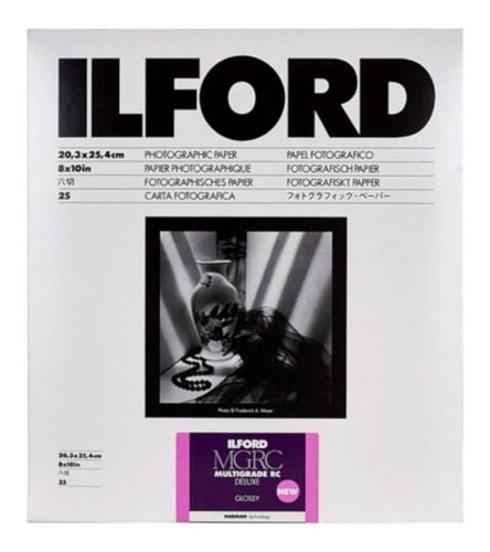 Papel Ilford Multigrado Rc Deluxe Glossy 8x10  25 Hojas