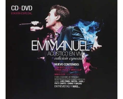 Emmanuel - Acustico En Vivo / Edicion Especial - Cd + Dvd