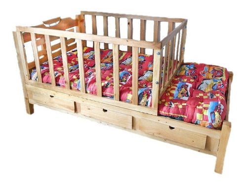 Cama Cuna En Madera De Pino Cama Corral Sin Colchon