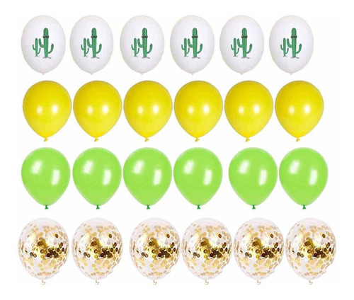 24pcs Summer   Balloons For Hawaiian Luau Tropical Part...