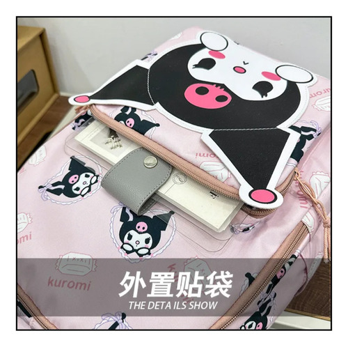 Mochila Kuromi Grande De 45 Cm Mochila Escolar Y Todo Uso