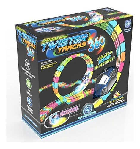 Mindscope Twister Rastrea Trax 360 Loop 13 (pies) De Luz De