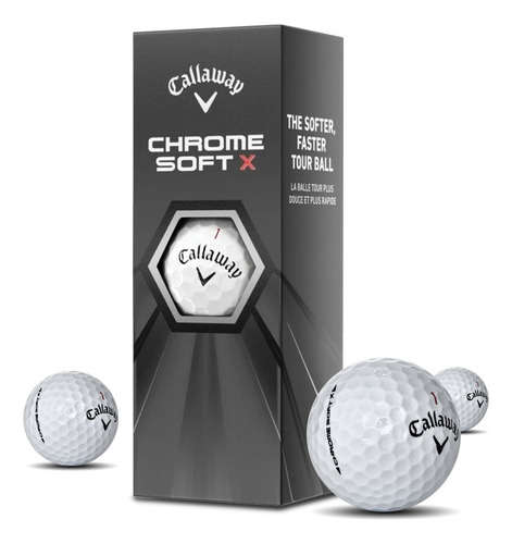 Pelotas Golf Callaway Chrome Soft X Tubo X3| The Golfer Shop