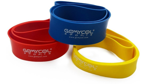 Bandas Elasticas Cerradas Kit Tricolor 3 Colores Ejercicios