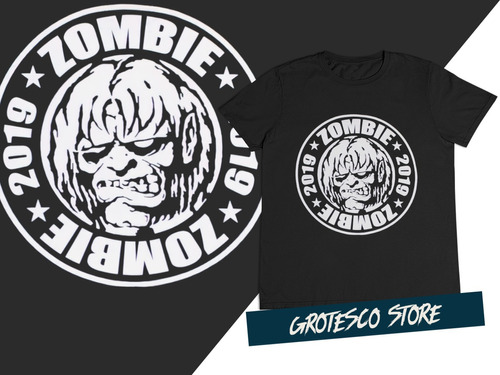 Camiseta Heavy Metal Industrial Rob Zombie C2