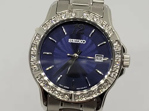 Reloj Seiko Dorado De Dama Y Piedras Srz386