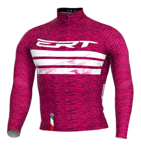 Imagem 2 de 10 de Conj Ciclismo Ert - Bretelle + Camisa Bianche Rosa + Meia