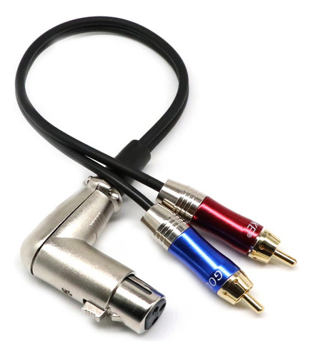 Xlr Femenino A Doble Rca Y Divisor De Splitter Cable