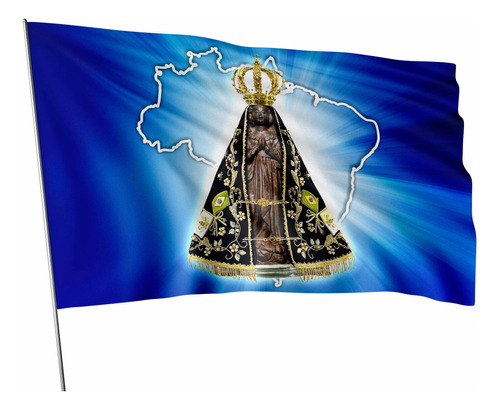 Bandeira Nossa Senhora Aparecida (mod.10)  100x145cm
