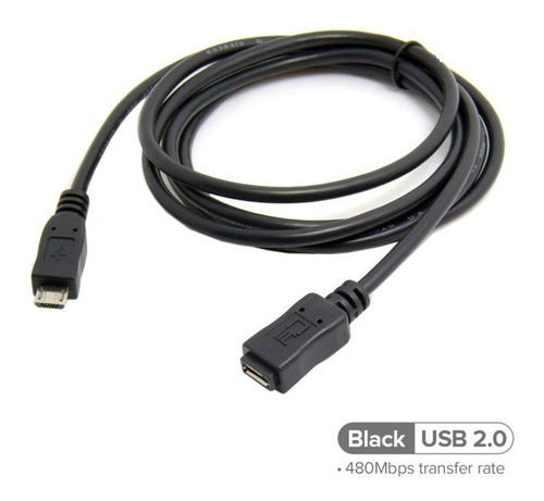 Extension Cable Micro Usb Macho Hembra Otg 1mt