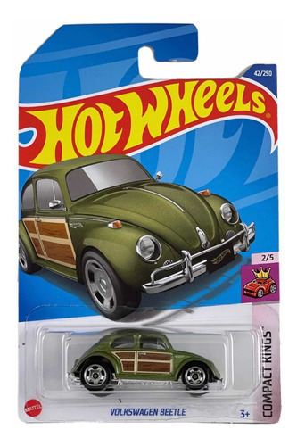 Imagen 1 de 3 de Volkswagen Beetle Hot Wheels Escala 1/64 Compact Kings