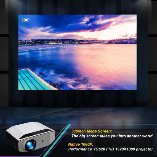 Imagen 3 de 10 de Proyector Profesiona Led 7000 Lumen Reales Nativo 1080p 4k