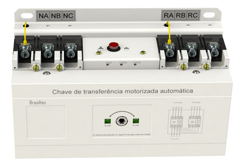 Kit C/2 Chave De Transferência Automática 250a 3 Polos