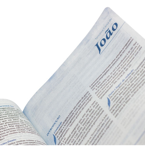 Bíblia De Estudo Almeida Edição Ampliada Naa Capa Luxo Azul
