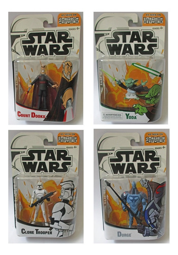 Star Wars The Clone Wars Animada 2005 - Lote 7 Figura Remate (Usado)