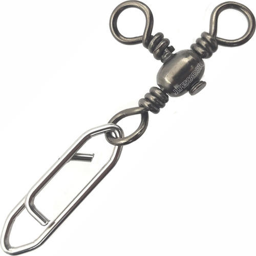 Girador Swivel Triple Con Snap Clip Pesca X 4 Unidades