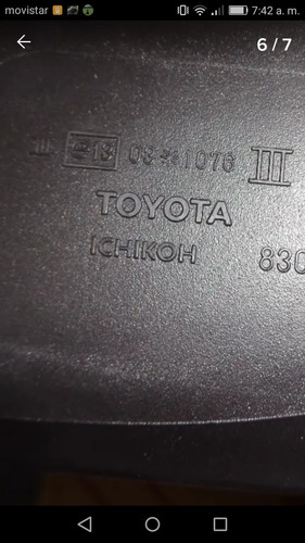 Espejo Retrovisor Manual Dcho. Original Toyota Yaris 06/09 (Usado)