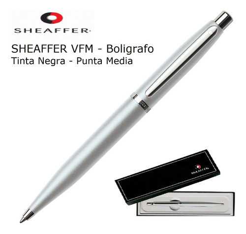 Sheaffer Vfm Boligrafo Plata Perlado Y Niquel Tinta Negra