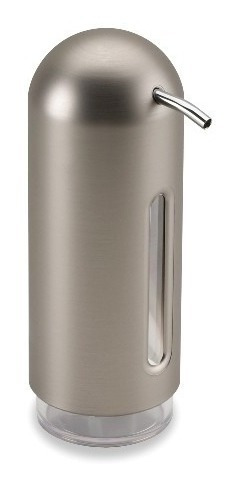 Jabonera Dispensador Jabón 355ml Nickel Pingüino Umbra