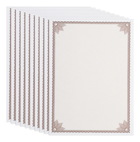 Papel De Certificado De Honra, 10 Unidades
