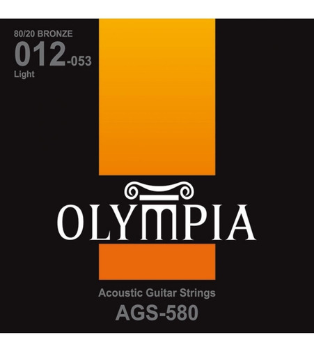 Cuerdas Para Guitarra Acústica Light 12-53 | Olympia Ags580