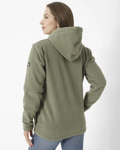 Polar W Full Zip Polar Fle Gris Mujer