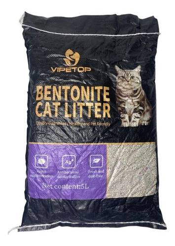 Arena sanitaria para gatos Bentonita 4kg Biodegradable