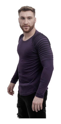 Imagen 8 de 8 de Remera Hombre Pack 2 Manga Larga Ultima Modelo Importad A15