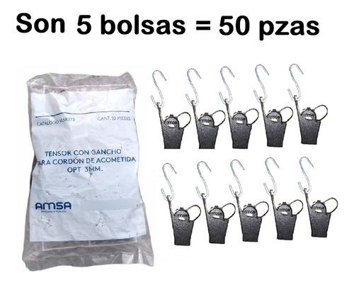 Paquete De 50 Tensores De Cable De Fibra Optica 