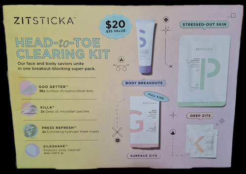 Kit Exfoliante Facial Completo Zitsticka Fragancia Neutra