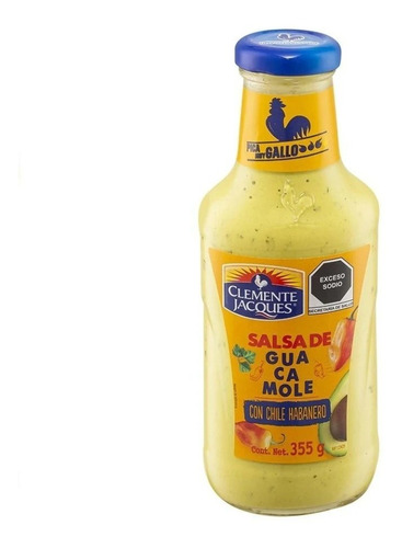 Salsa Clemente Jacques De Guacamole Con Chile Habanero 355g