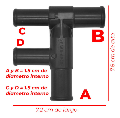Conector Manguera Calefacción P/toyota Rav4 2.5l 2009-2018