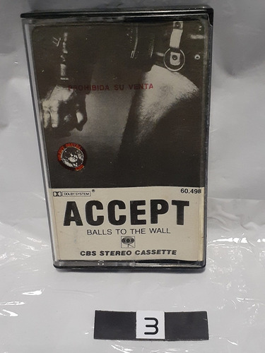 Accept Balls To The Wall Cassette Callado Promo 