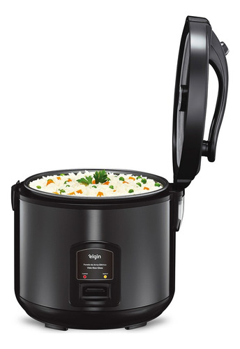 Panela De Arroz Elétrica Visio Rice Glass Elgin 10 Xícaras Preto 60hz