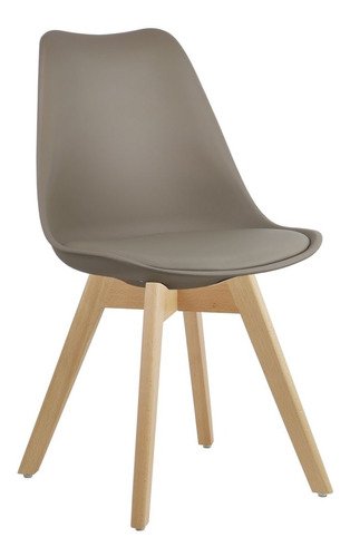 Cadeira Charles Eames Style Soft Wood Eiffel Estofada