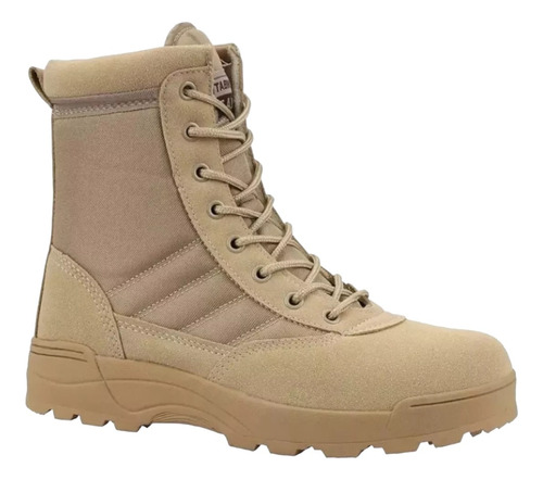 Bota Swat Tactica Liviana Anti Deslizante Caña Alta Cz2