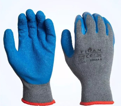 Guantes De Trabajo Flex Palma De Látex Pack 12 Pares