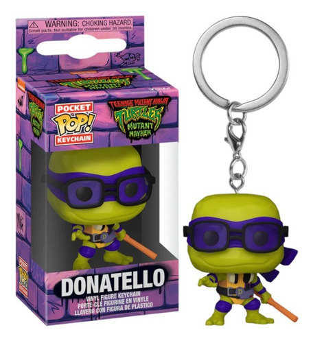 Llavero Funko Donatello Mutant Tortugas Ninja Tmnt Pop!