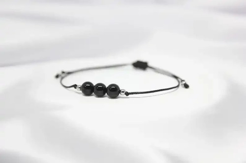 Pulsera De Piedra Shungite Ajustable - Pulsera Shungita
