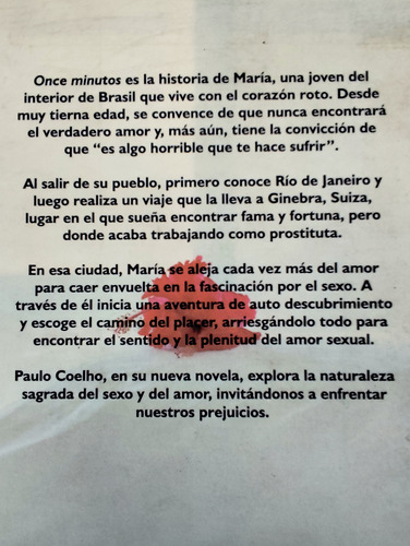 Once Minutos - Paulo Coelho (Usado)