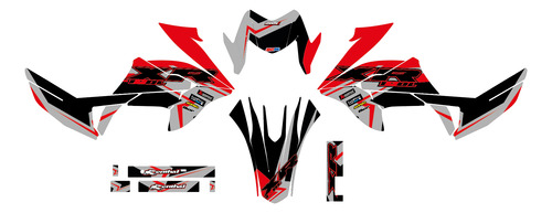 Calcomanias Stickers Honda Xr 150 Rojo