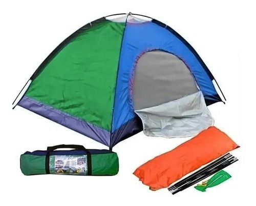Carpa Camping Para 4 Personas Semi Impermeable