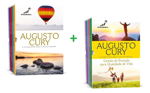 Kit 2 Box Com 8 Livros | Gestão Das Emoções Para Qualidade De Vida | Augusto Cury